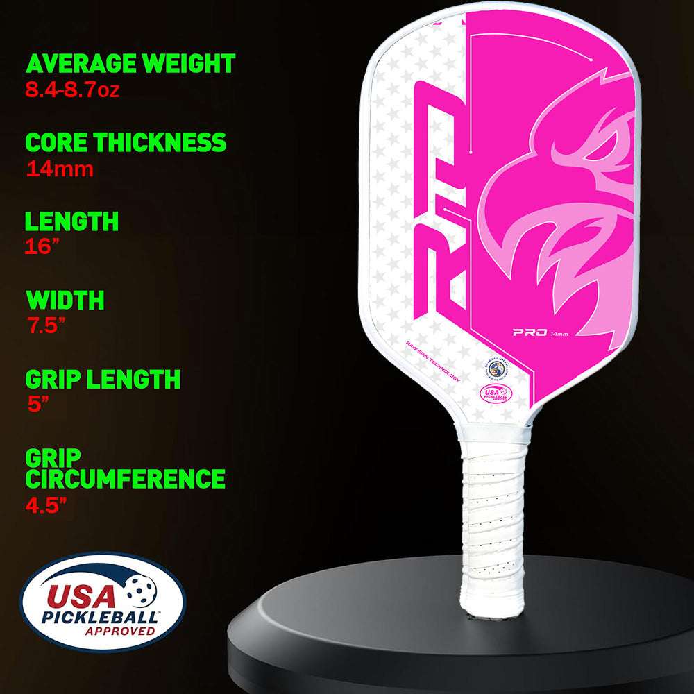 Constitution Rio Carbon Fiber Pickleball Paddle (Pink)